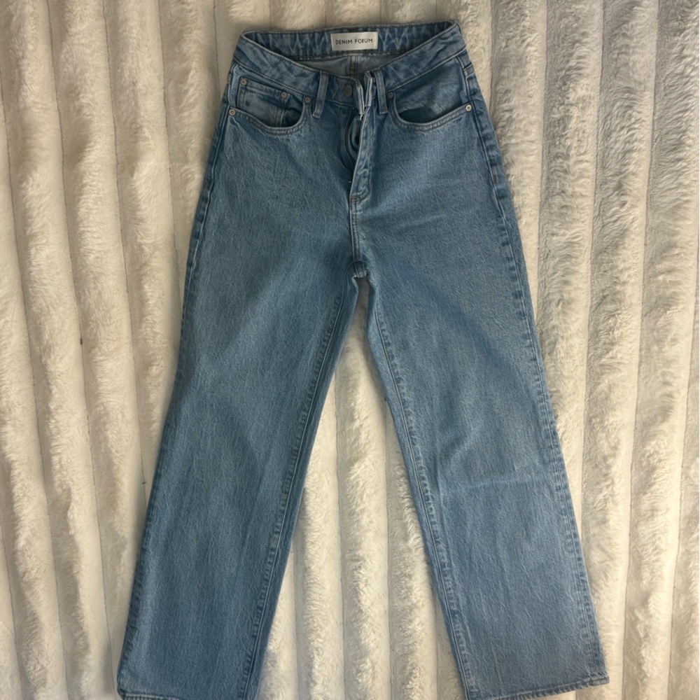 Denim Forum Light Blue High Rise Jeans